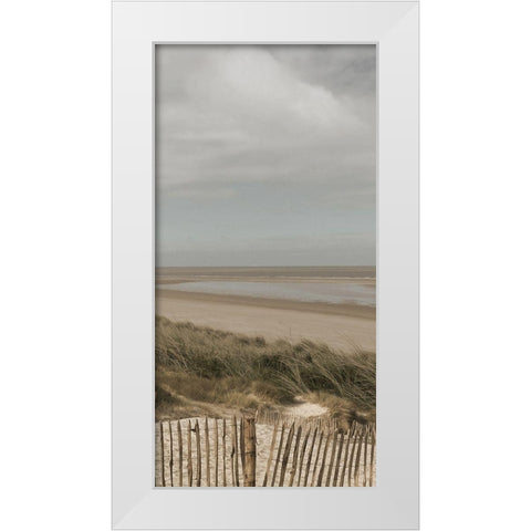 Bathway Beach 2 White Modern Wood Framed Art Print by Lewis, Sheldon