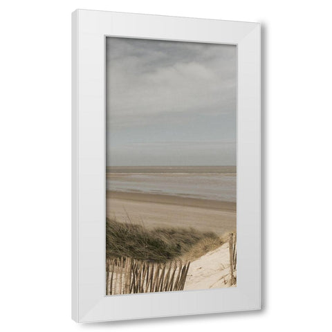 Bathway Beach 3 White Modern Wood Framed Art Print by Lewis, Sheldon