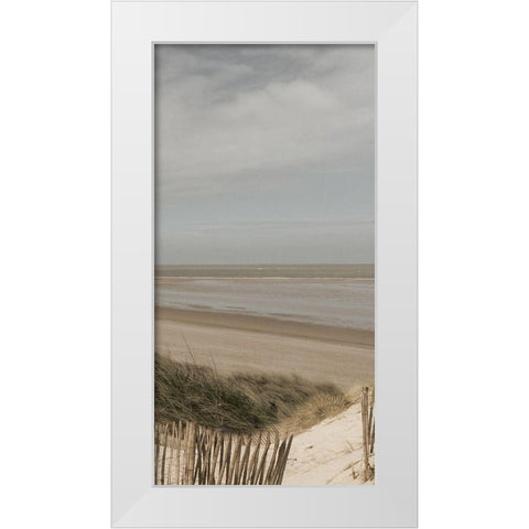 Bathway Beach 3 White Modern Wood Framed Art Print by Lewis, Sheldon