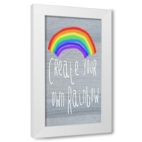 Your Own Rainbow White Modern Wood Framed Art Print by Lewis, Sheldon