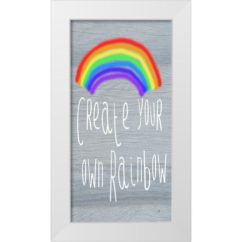 Your Own Rainbow White Modern Wood Framed Art Print by Lewis, Sheldon