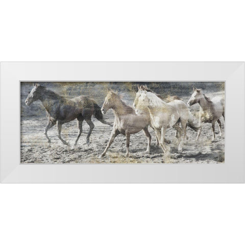 Free Spirits White Modern Wood Framed Art Print by Lewis, Sheldon