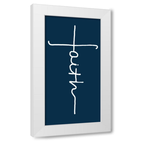 Faith White Modern Wood Framed Art Print by Lewis, Sheldon