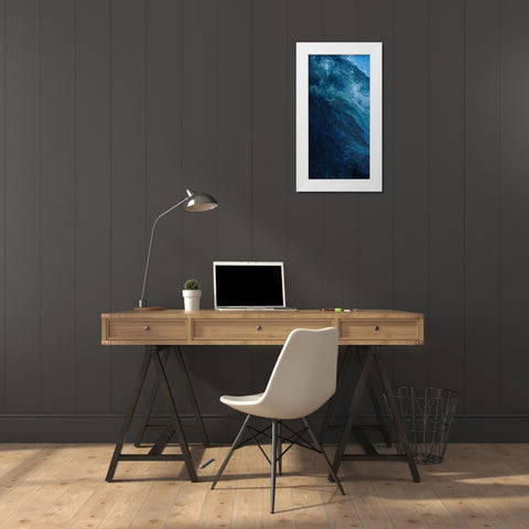 Cool Wave 1 White Modern Wood Framed Art Print by Lewis, Sheldon