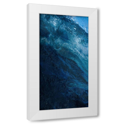 Cool Wave 1 White Modern Wood Framed Art Print by Lewis, Sheldon