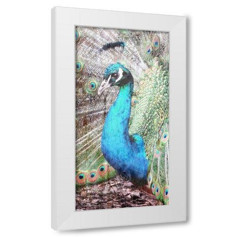 Colered Elegance 2 White Modern Wood Framed Art Print by Lewis, Sheldon