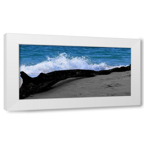Drift Wood White Modern Wood Framed Art Print by Lewis, Sheldon