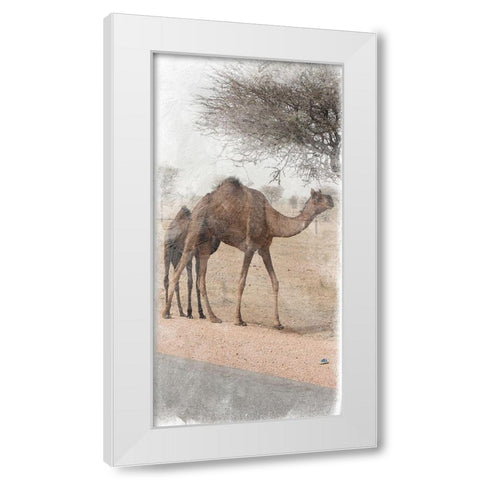 Family Dinner 3 White Modern Wood Framed Art Print by Lewis, Sheldon