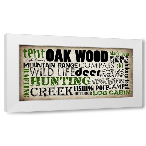 Out Doors 2 White Modern Wood Framed Art Print by Lewis, Sheldon
