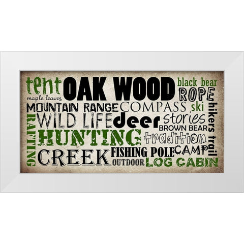 Out Doors 2 White Modern Wood Framed Art Print by Lewis, Sheldon