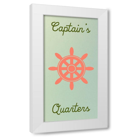 CaptainS Quarters White Modern Wood Framed Art Print by Lewis, Sheldon