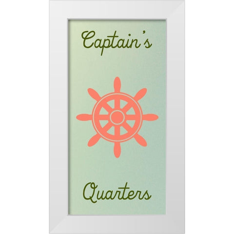 CaptainS Quarters White Modern Wood Framed Art Print by Lewis, Sheldon