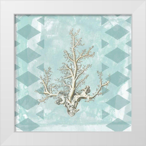 Tranquility 3 White Modern Wood Framed Art Print by Lewis, Sheldon