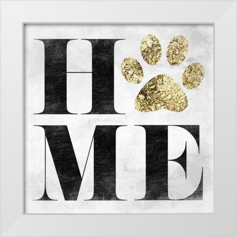 Home Pet White Modern Wood Framed Art Print by Lewis, Sheldon