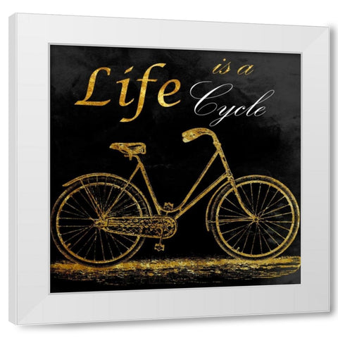 Black Pearl Romance White Modern Wood Framed Art Print by Lewis, Sheldon