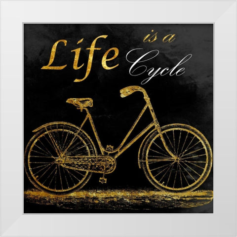 Black Pearl Romance White Modern Wood Framed Art Print by Lewis, Sheldon