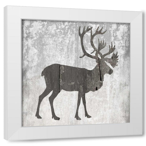 Hunting Time Gray White Modern Wood Framed Art Print by Lewis, Sheldon