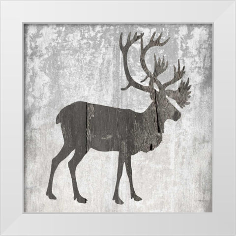 Hunting Time Gray White Modern Wood Framed Art Print by Lewis, Sheldon