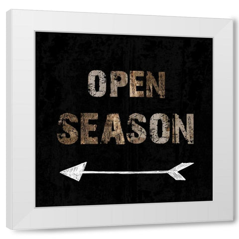 Open Season White Modern Wood Framed Art Print by Lewis, Sheldon