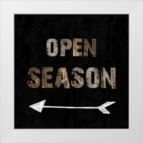 Open Season White Modern Wood Framed Art Print by Lewis, Sheldon