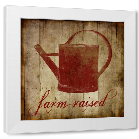 Farm Raised White Modern Wood Framed Art Print by Lewis, Sheldon