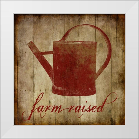 Farm Raised White Modern Wood Framed Art Print by Lewis, Sheldon