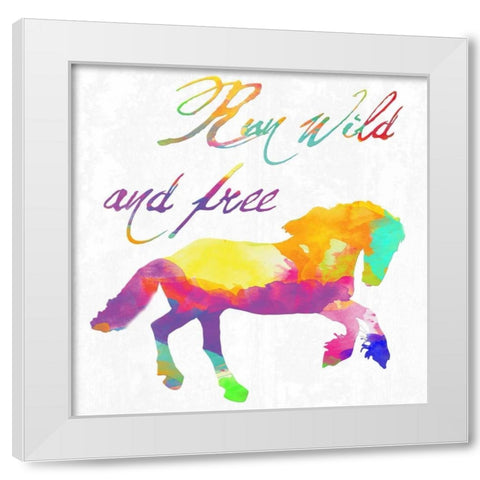 Gypsy Free White Modern Wood Framed Art Print by Lewis, Sheldon