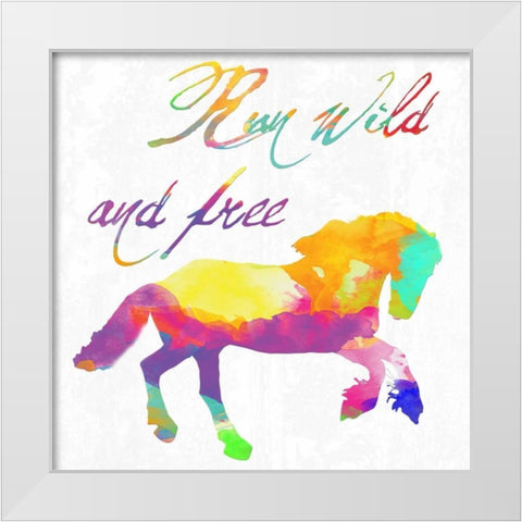 Gypsy Free White Modern Wood Framed Art Print by Lewis, Sheldon