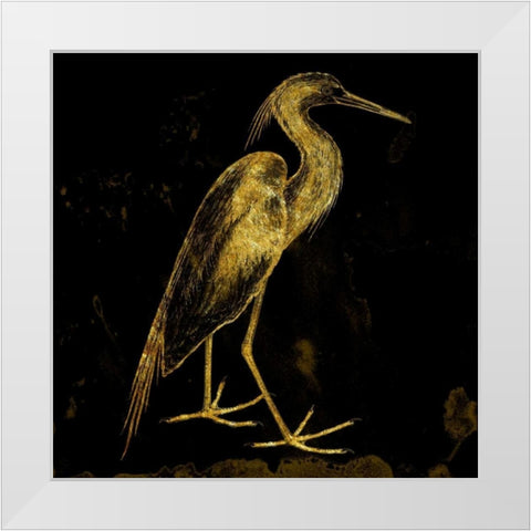 Golden Pride White Modern Wood Framed Art Print by Lewis, Sheldon
