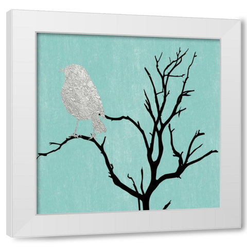 Contemporary Bird 1 White Modern Wood Framed Art Print by Lewis, Sheldon