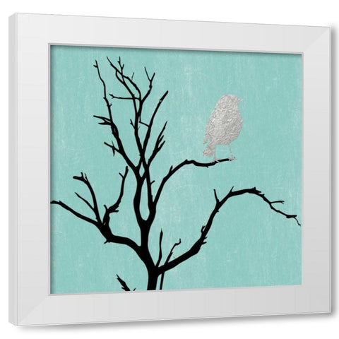 Contemporary Bird 2 White Modern Wood Framed Art Print by Lewis, Sheldon