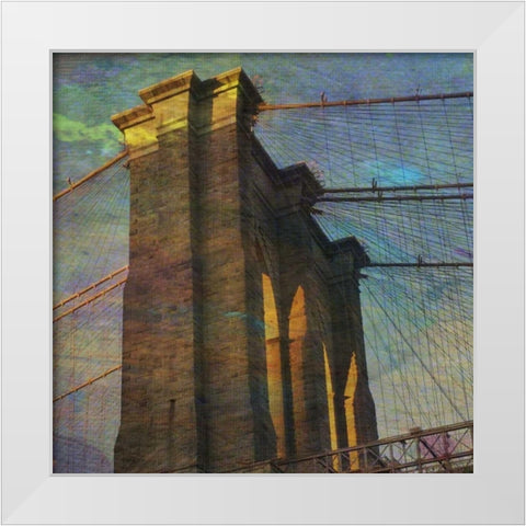 Way Of The Empire White Modern Wood Framed Art Print by Lewis, Sheldon