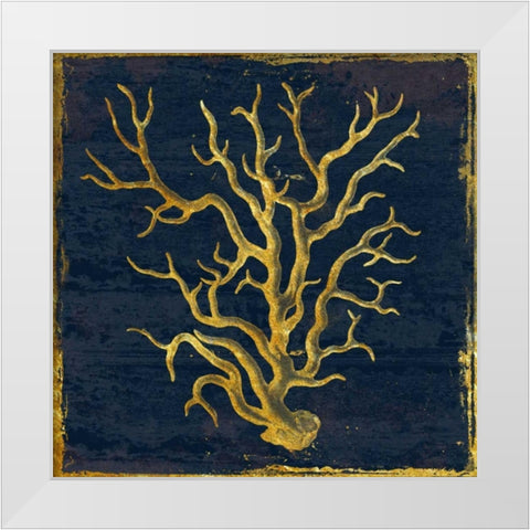 At The Gold Coast White Modern Wood Framed Art Print by Lewis, Sheldon