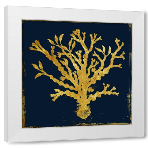 At The Gold Ocean White Modern Wood Framed Art Print by Lewis, Sheldon