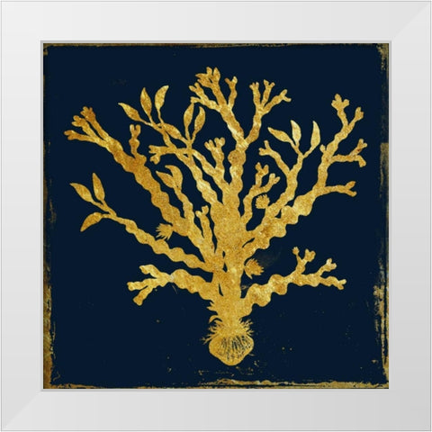 At The Gold Ocean White Modern Wood Framed Art Print by Lewis, Sheldon