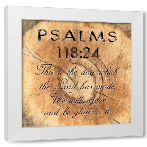 Psalms 118-24 White Modern Wood Framed Art Print by Lewis, Sheldon