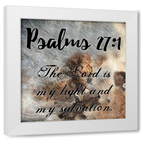 Psalms White Modern Wood Framed Art Print by Lewis, Sheldon