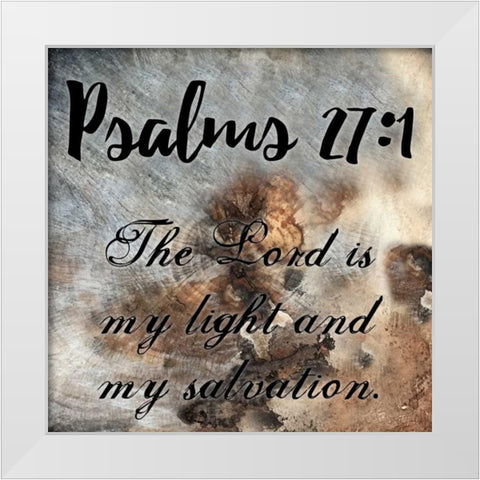 Psalms White Modern Wood Framed Art Print by Lewis, Sheldon