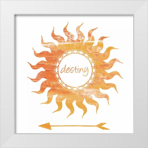 Follow The Sun 2 White Modern Wood Framed Art Print by Lewis, Sheldon