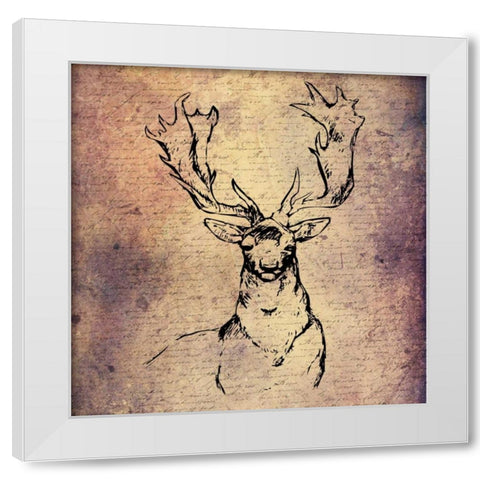 Lodge Stories White Modern Wood Framed Art Print by Lewis, Sheldon