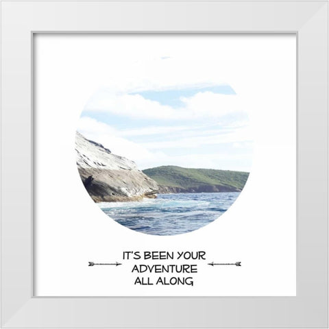 Your Adventure White Modern Wood Framed Art Print by Lewis, Sheldon