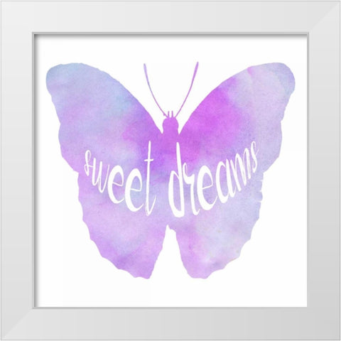 Dream On White Modern Wood Framed Art Print by Lewis, Sheldon