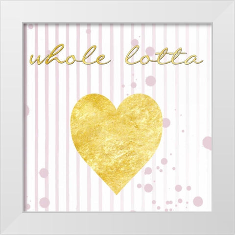 Lotta Love White Modern Wood Framed Art Print by Lewis, Sheldon