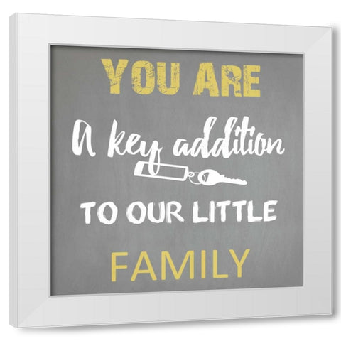 You Are Family White Modern Wood Framed Art Print by Lewis, Sheldon