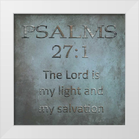 The Lord White Modern Wood Framed Art Print by Lewis, Sheldon