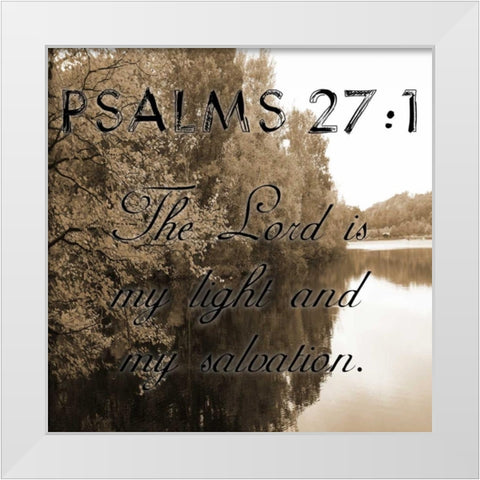 My Salvation White Modern Wood Framed Art Print by Lewis, Sheldon