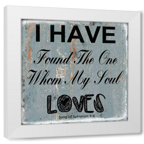 Song Of Soloman White Modern Wood Framed Art Print by Lewis, Sheldon