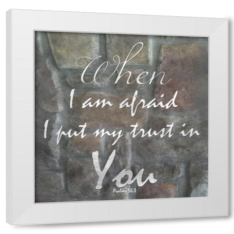 My Trust In You White Modern Wood Framed Art Print by Lewis, Sheldon