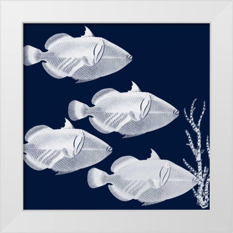 Coastal Orchestra White Modern Wood Framed Art Print by Lewis, Sheldon