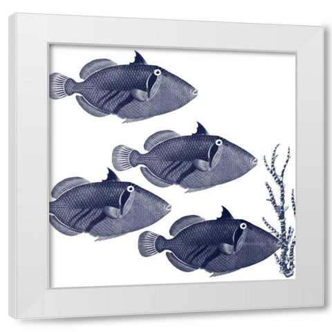 Coastal Orchestra White Modern Wood Framed Art Print by Lewis, Sheldon